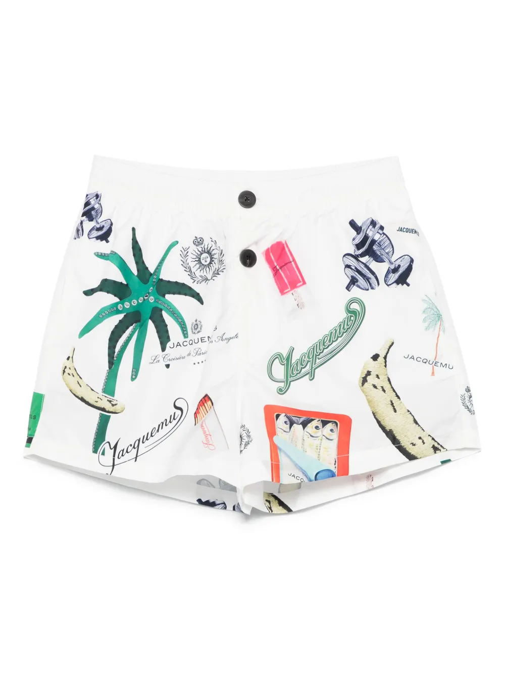Jacquemus shorts de playa Le Maillot Puntini | blanco | Image 1