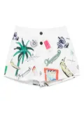 Jacquemus Le Maillot Puntini swim shorts - White