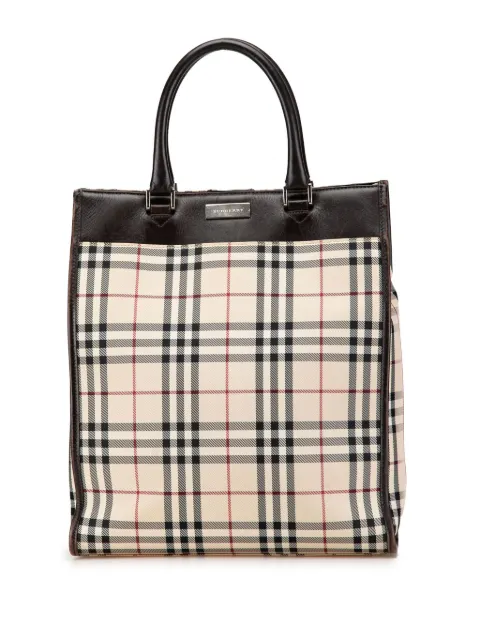 Burberry Pre-Owned 2000-2017 House Check Canvas tote bag 1A6IWJ075TU0DFYQ - 0