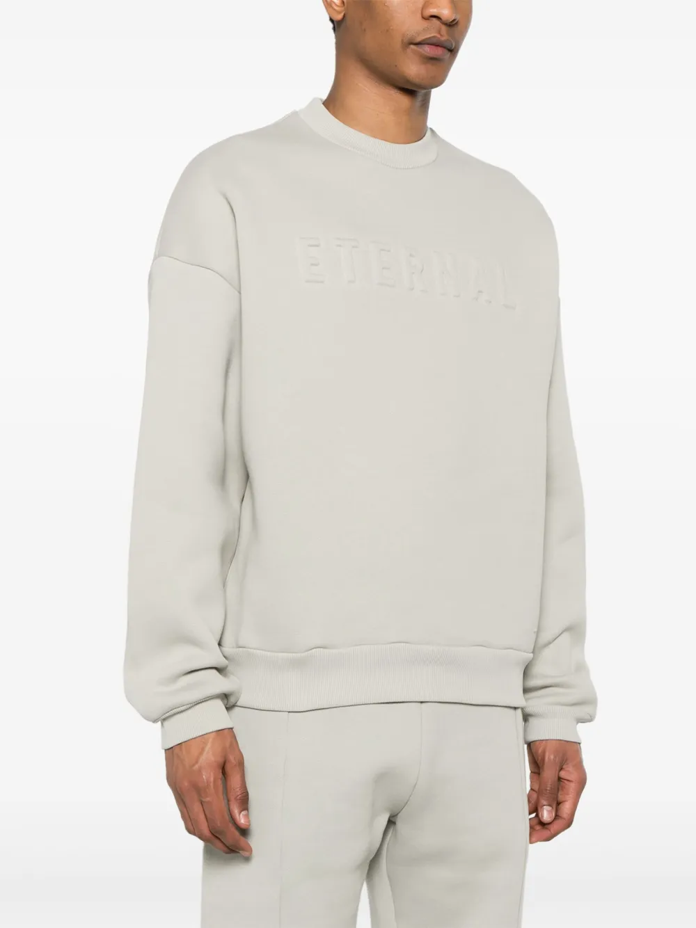 Shop Fear Of God Eternal Sweatshirt In Grey