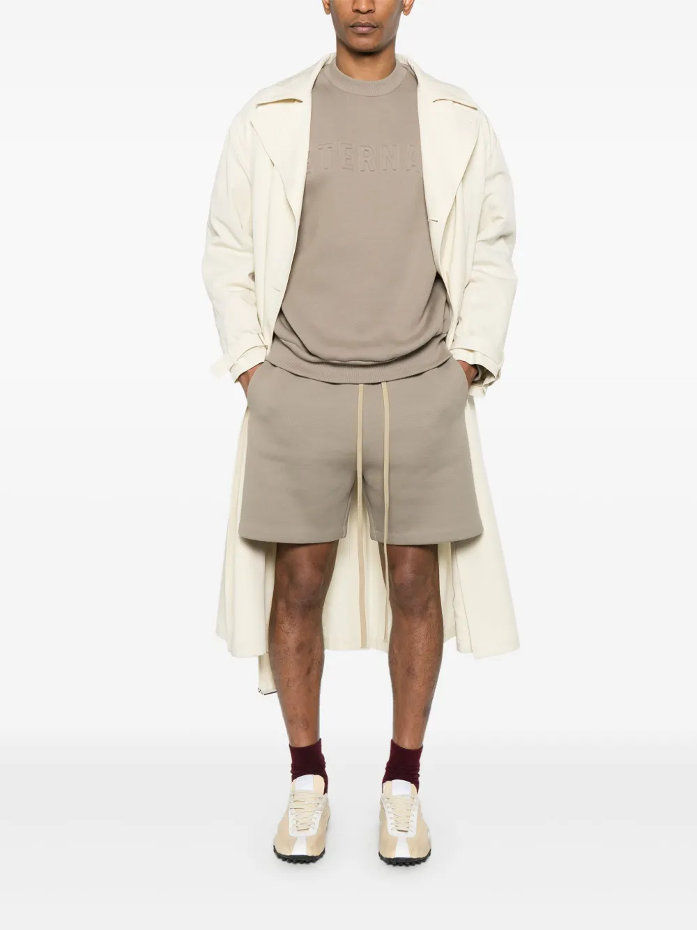 fearofgod Fear Of God Sweater met print - Bruin