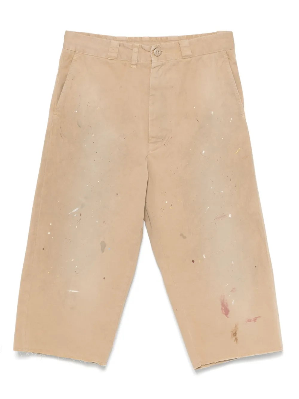 paint-splatter detailed shorts