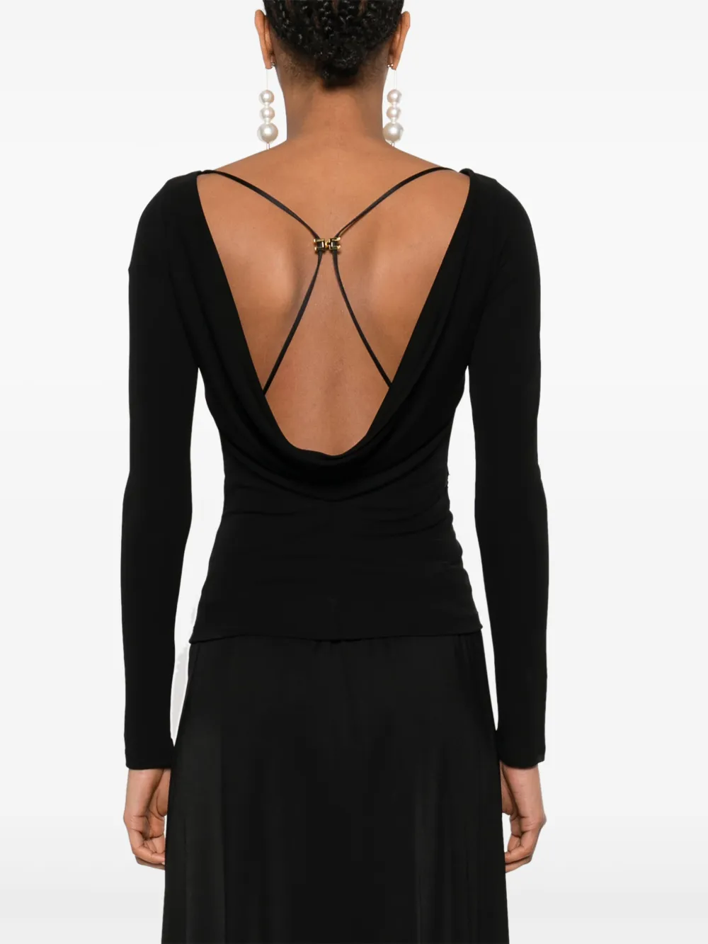 ELISABETTA FRANCHI DRAPED TOP