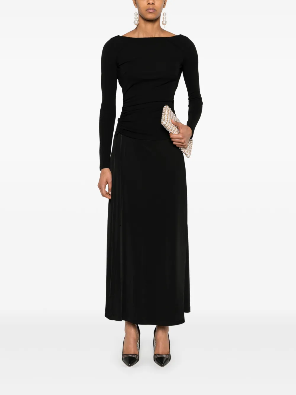 ELISABETTA FRANCHI DRAPED TOP