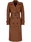 Max Mara leather trench coat - Brown