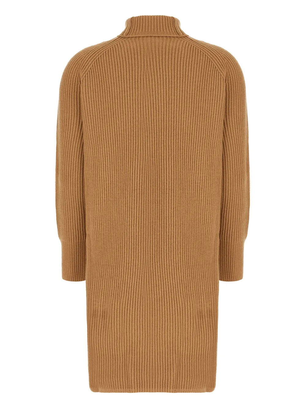 Max Mara Ribgebreide midi-jurk Bruin
