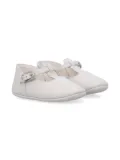 Gucci Kids debossed-monogram ballerinas - White