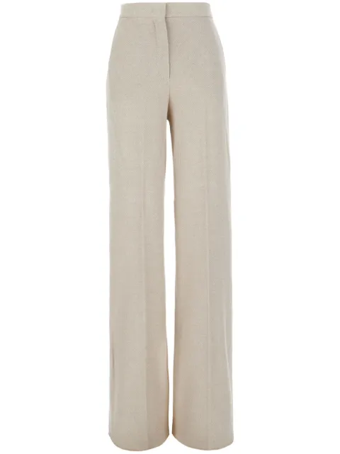 Max Mara cotton tailored trousers