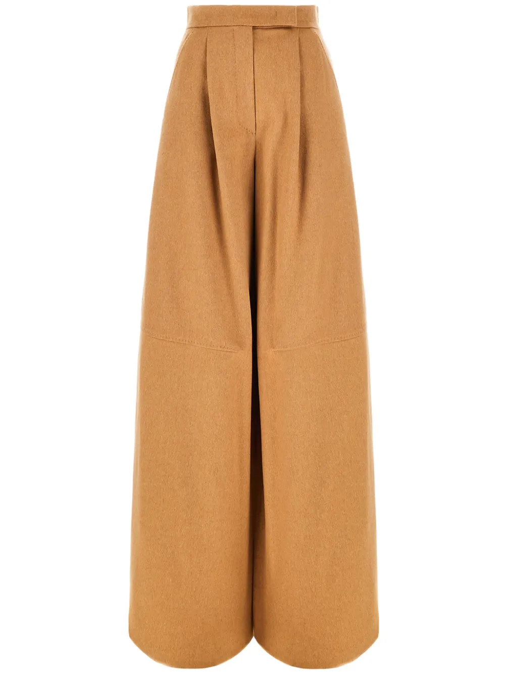 Max Mara Colonia Linen And Silk Wide-leg Pants In 中性色