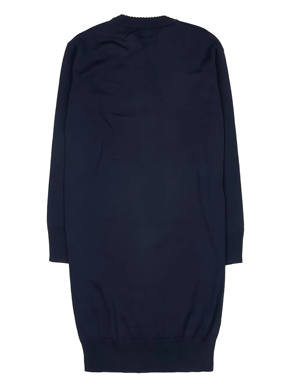 Max Mara Gebreide midi-jurk met ankerpatroon Blauw