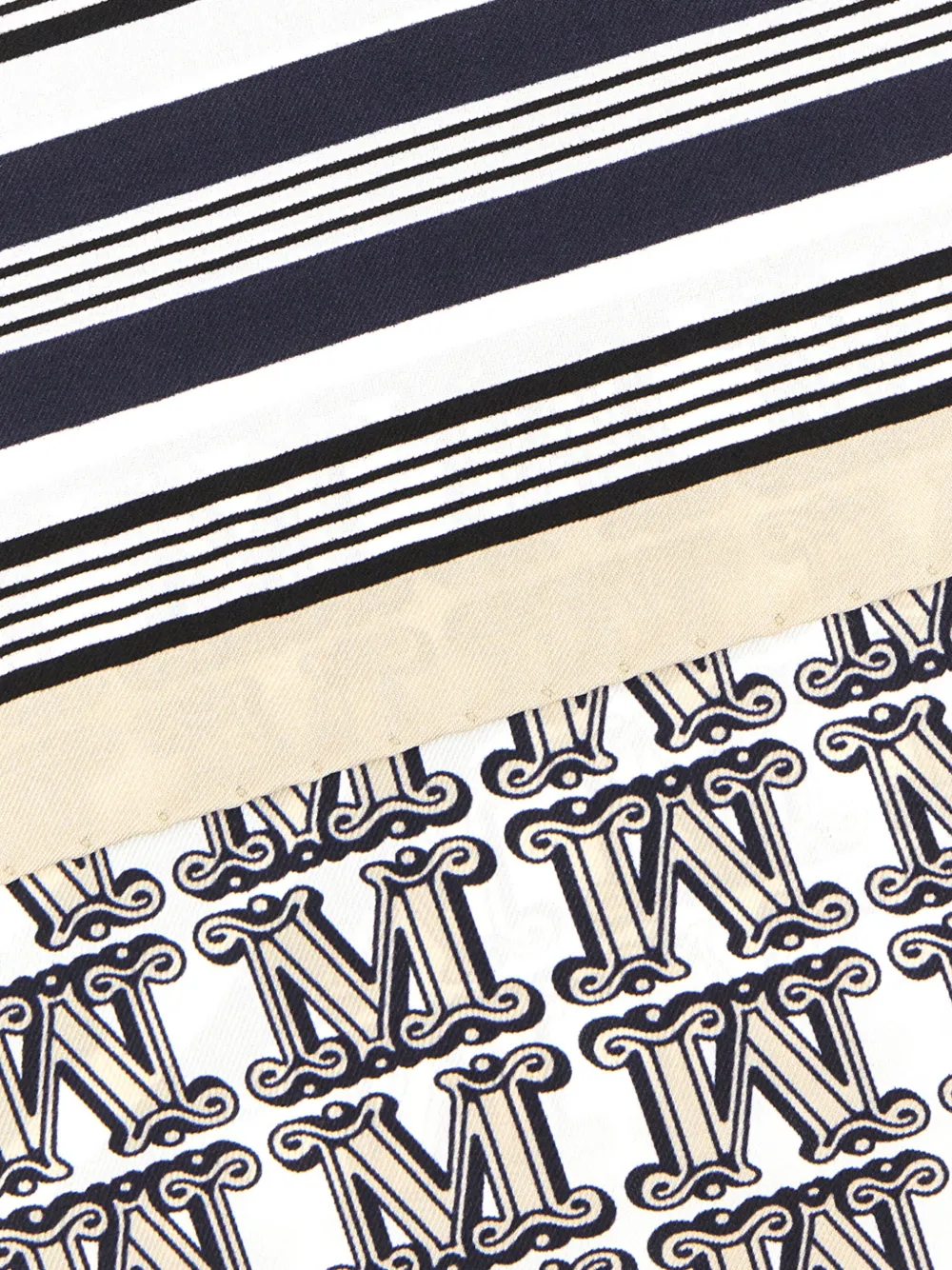 Max Mara Zijden foulard met print Blauw