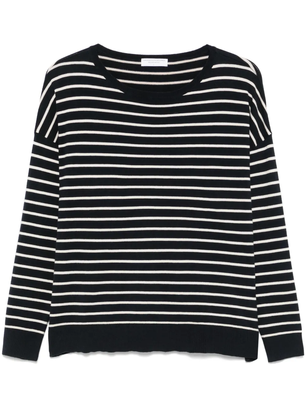 Majestic Filatures Gestreepte top Blauw