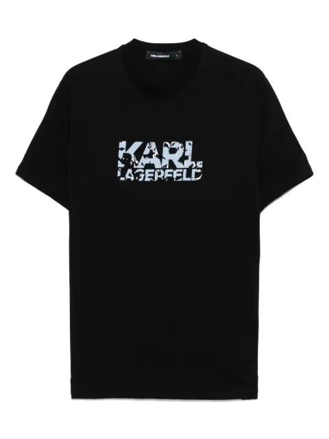 Karl Lagerfeld playera con logo estampado