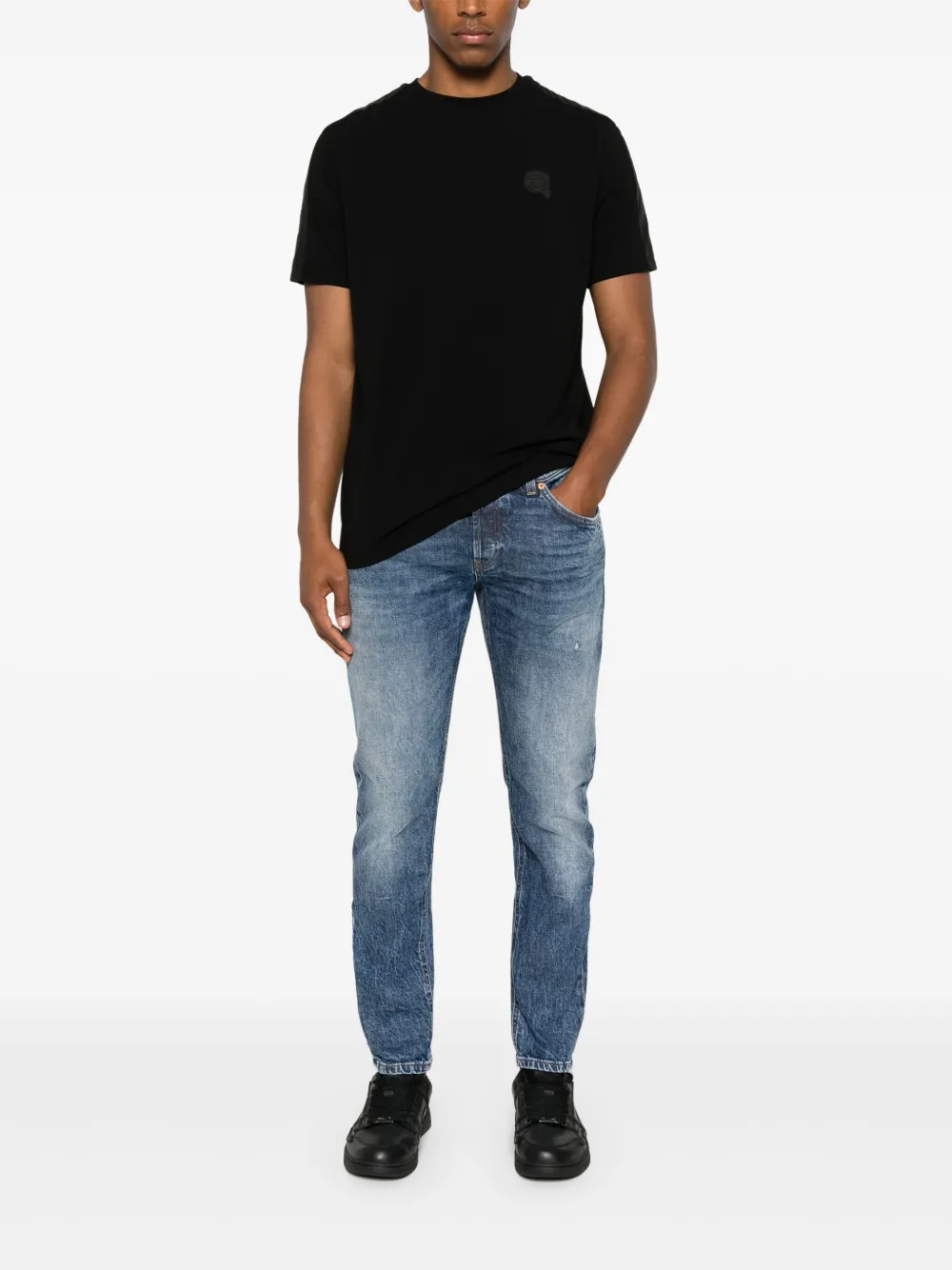 Karl Lagerfeld T-shirt met logo - Zwart