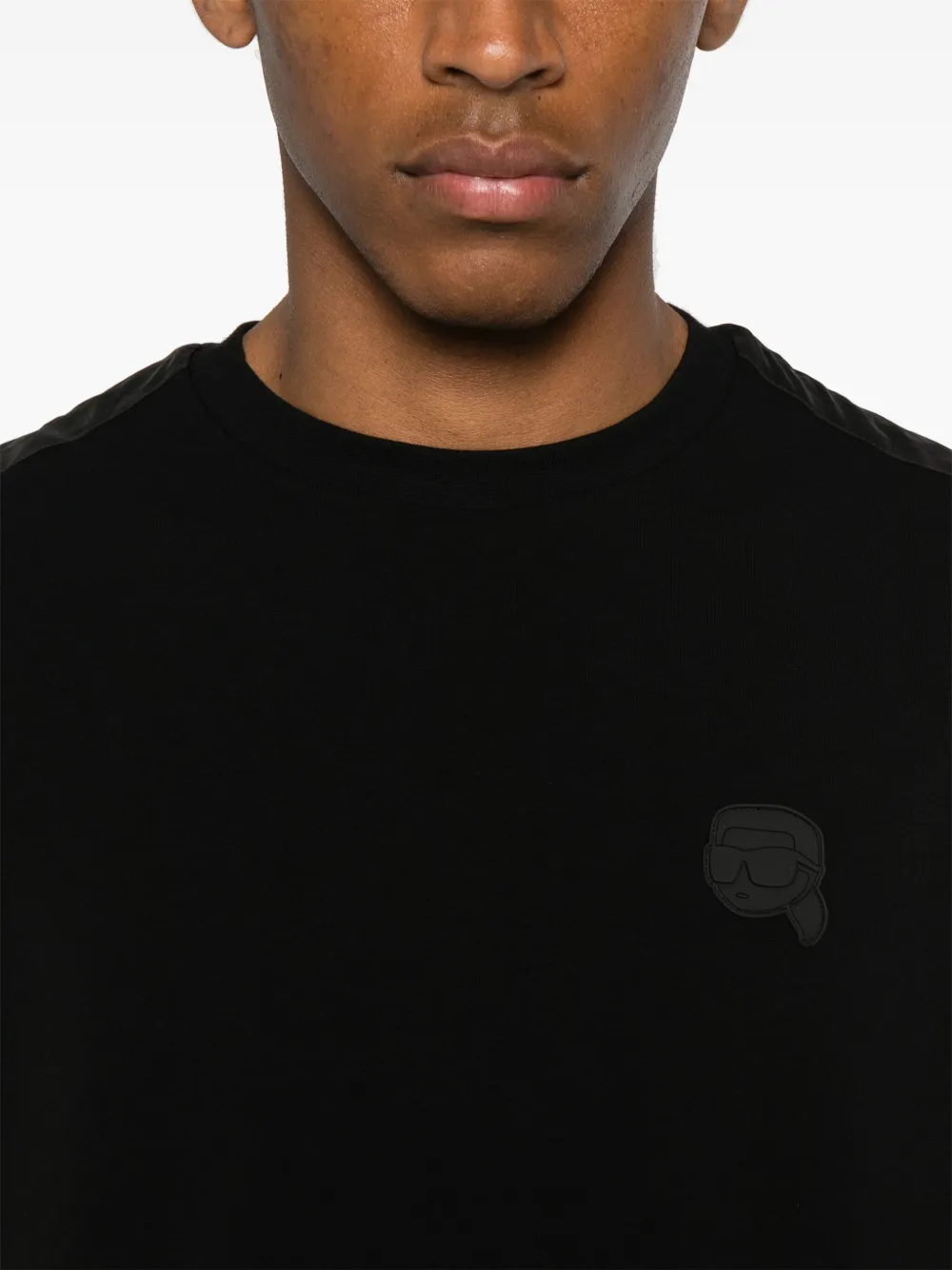 Karl Lagerfeld T-shirt met logo Zwart