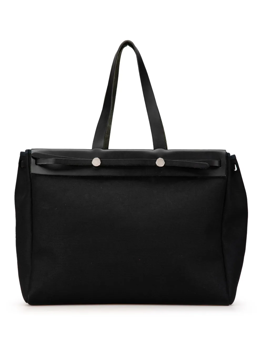 Hermès Pre-Owned 2002 トワル エールバッグ カバ MM トートバッグ - ブラック Hermès Pre-Owned 2002 トワル エールバッグ カバ MM トートバッグ - ブラック