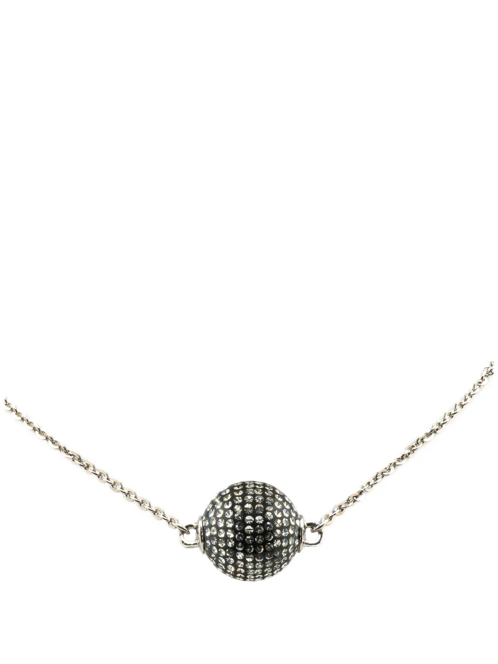 CHANEL Pre-Owned 2021 Silver Mirror Ball Pendant Necklace costume necklace | Silver | Image 1