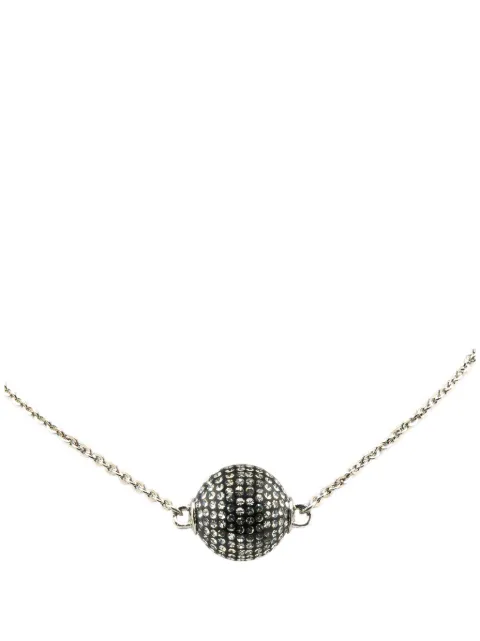 CHANEL Pre-Owned 2021 Silver Mirror Ball Pendant Necklace costume necklace