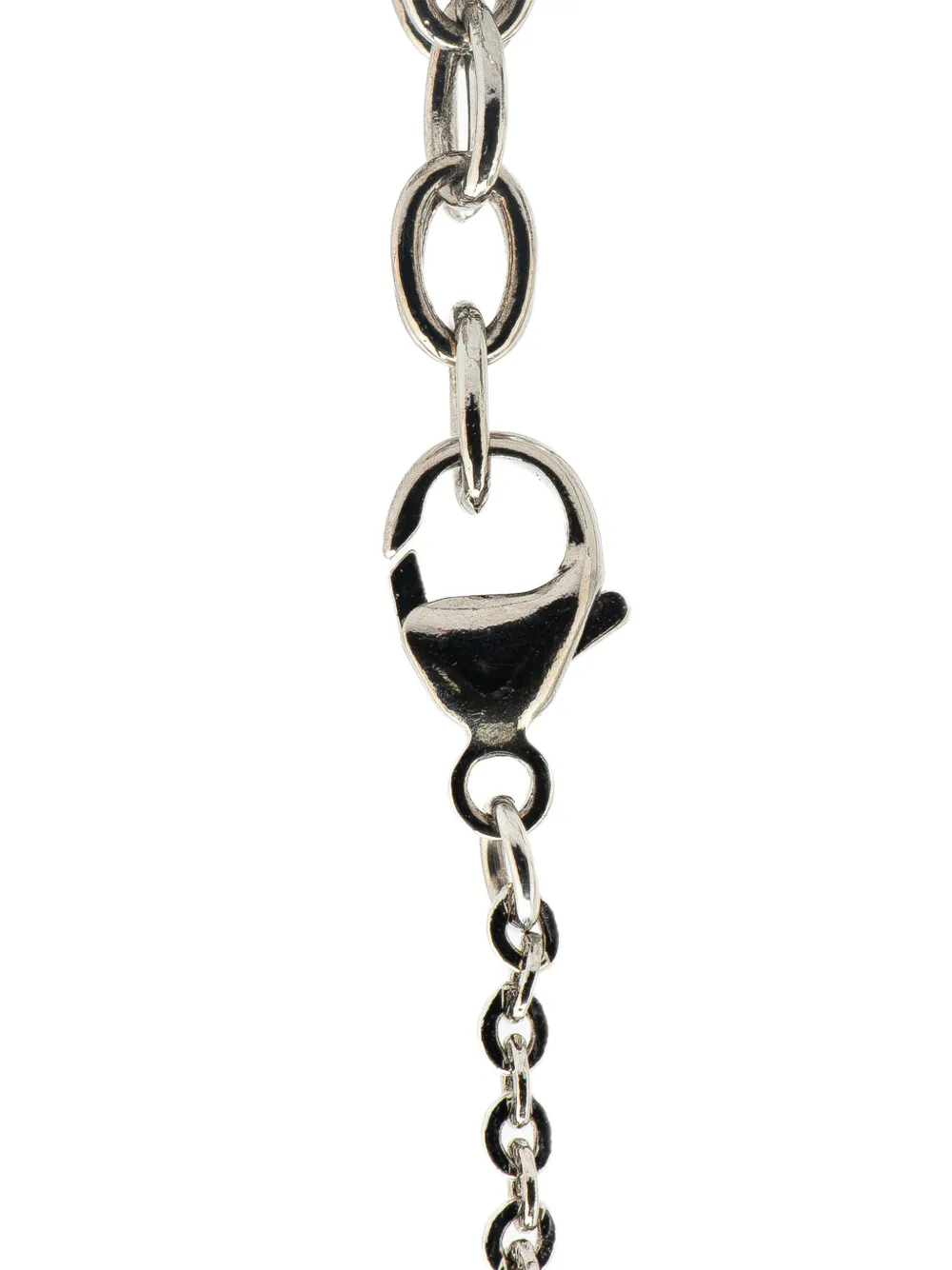 CHANEL Pre-Owned 2021 Silver Mirror Ball Pendant Necklace costume necklace | Image 2