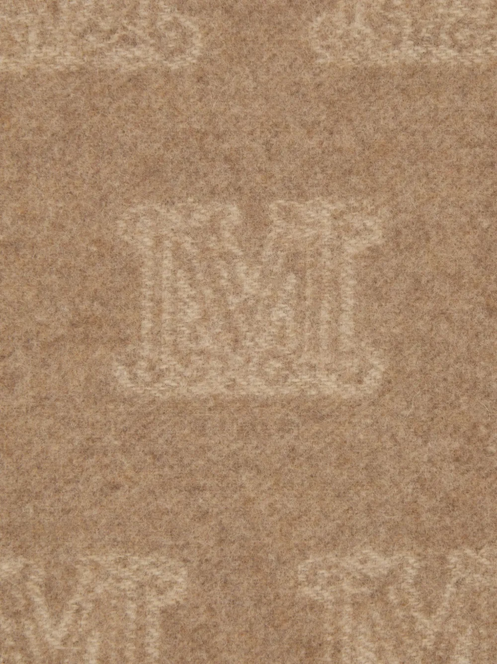Max Mara Cashmere Scarf With Embroidered Monogram Detail In Pink