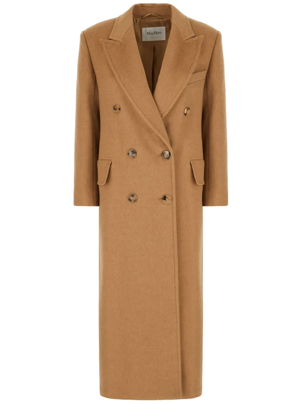 Max Mara Kasjmier jas Bruin