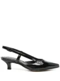 Pomme D´Or 40mm patent slingback pumps - Black