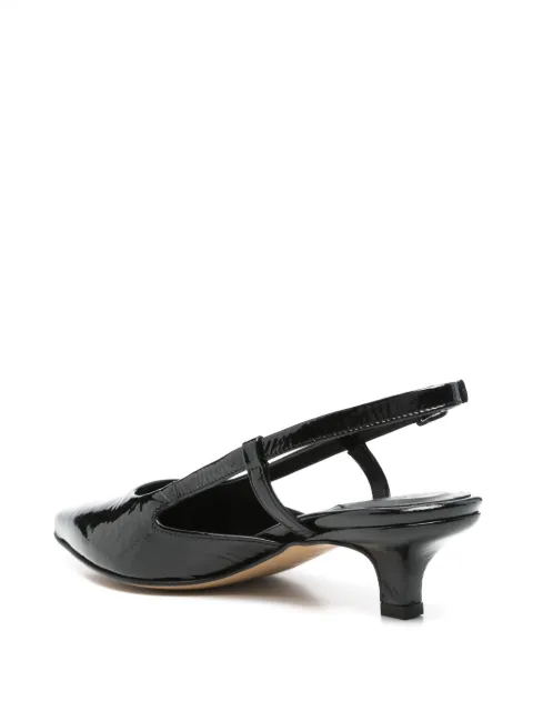 Pomme D´Or 40mm patent slingback pumps 4990 - 2