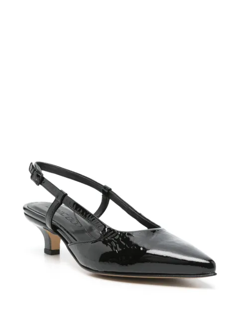 Pomme D´Or 40mm patent slingback pumps 4990 - 1