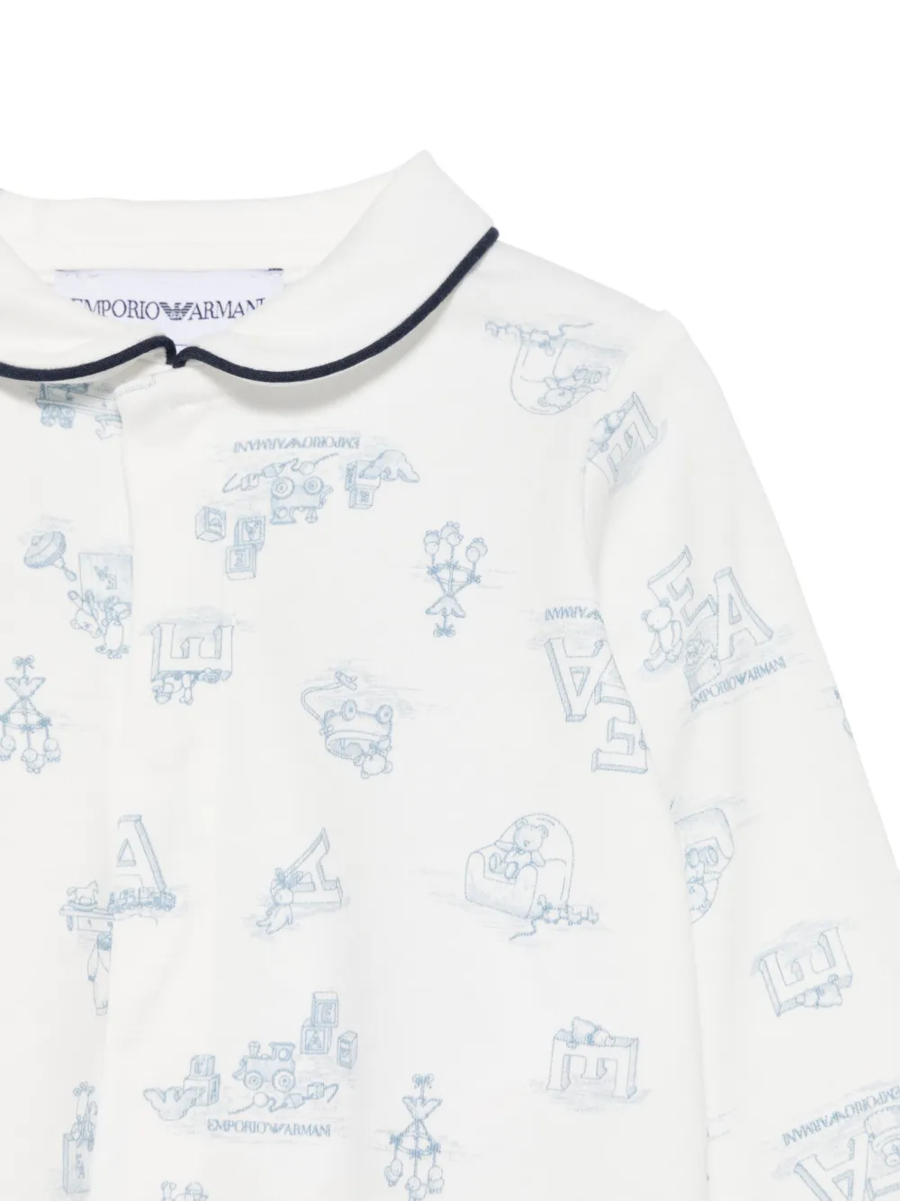 Emporio Armani Kids Pyjama met logoprint Wit