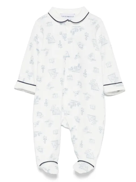 Emporio Armani Kids logo-print pajamas