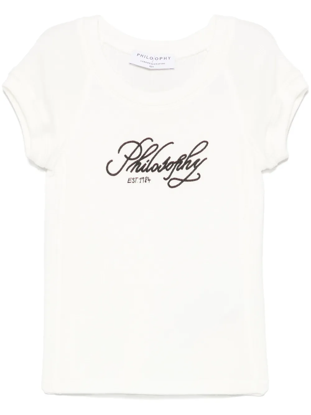 Philosophy Di Lorenzo Serafini Kids T-shirt met logoprint Wit