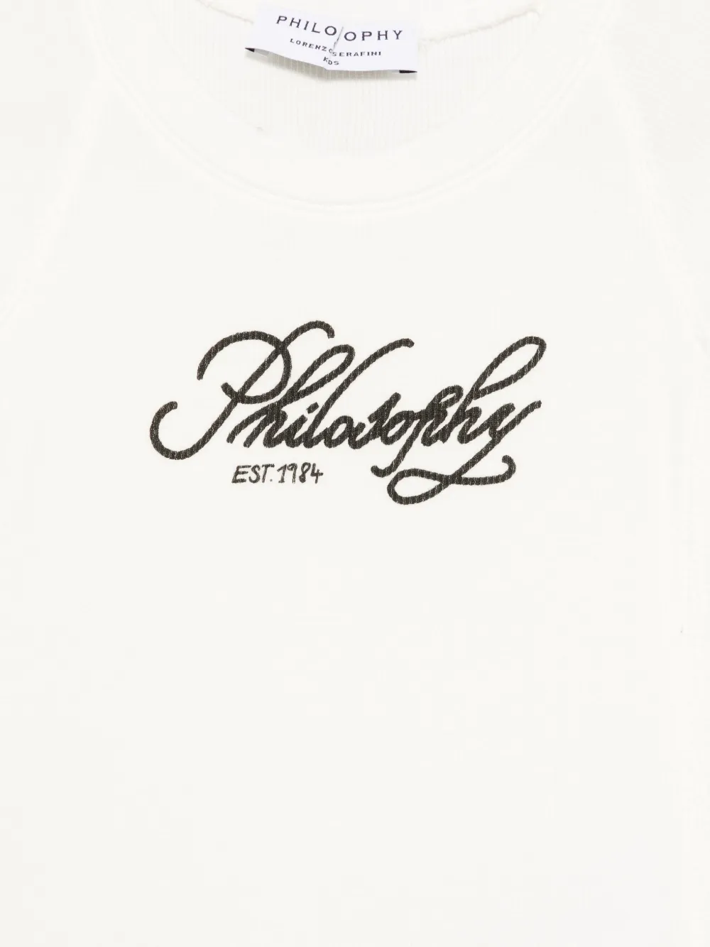 Philosophy Di Lorenzo Serafini Kids T-shirt met logoprint Wit