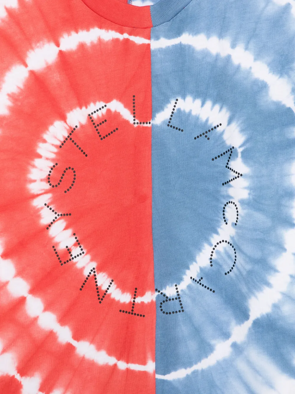 Stella McCartney Kids Jurk met tie-dye Blauw