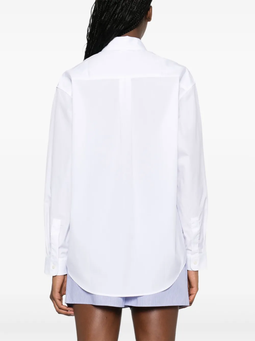 Sporty & Rich Blouse met geborduurd logo Wit