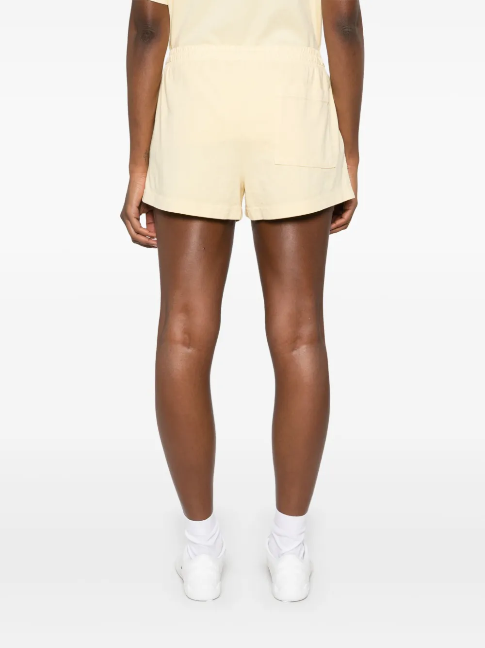 Sporty & Rich Shorts met logoprint Geel