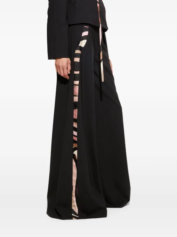 【送料&関税込】Pucci Pantaloni A Palazzo In Misto Lana PUCCI Pantaloni a Palazzo In Misto Lana | Nero | FARFETCH IT