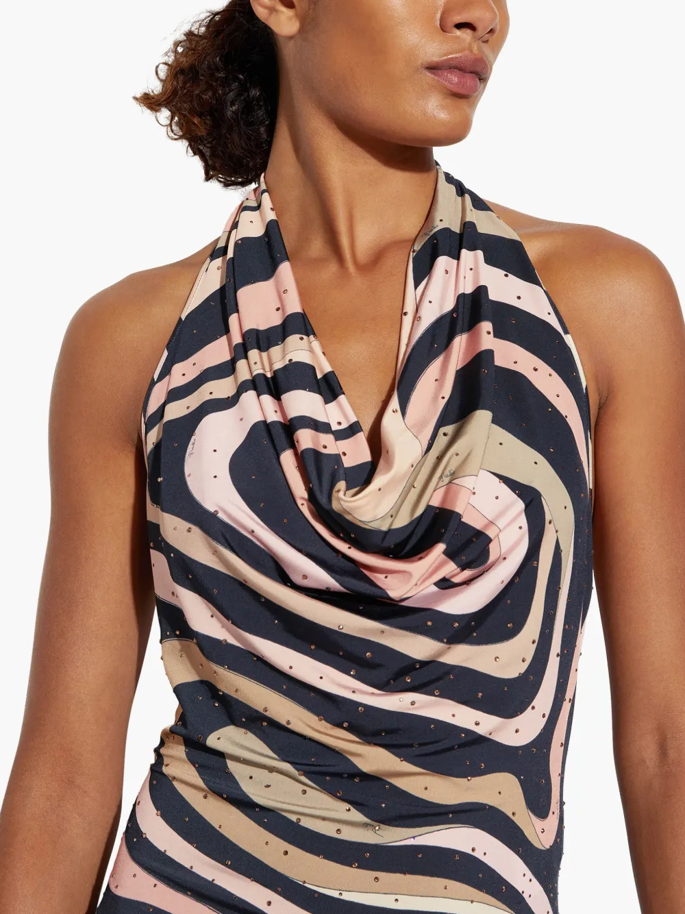 PUCCI Jurk met Marmo-print Zwart