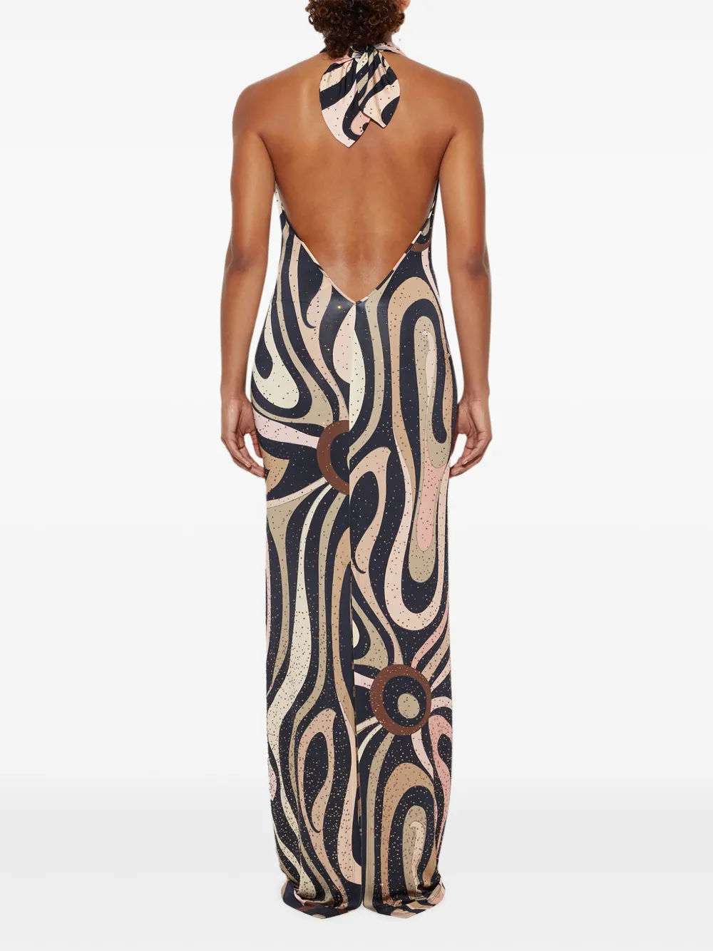 PUCCI Jurk met Marmo-print Zwart