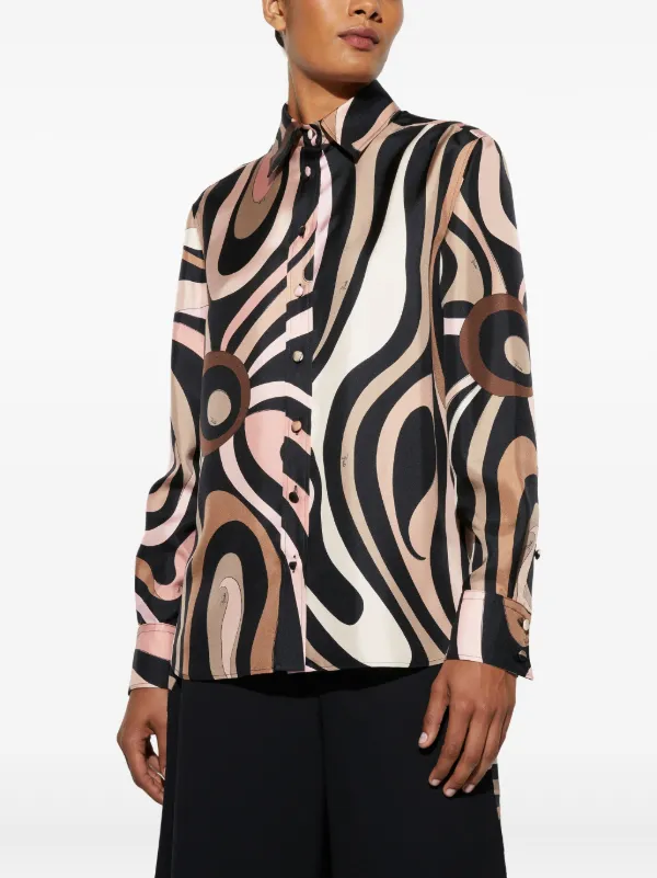 【me】EMILIO PUCCI ブラック カットソー Emilio Pucci Teardrop Cut-Out T-Shirt - Black | Editorialist
