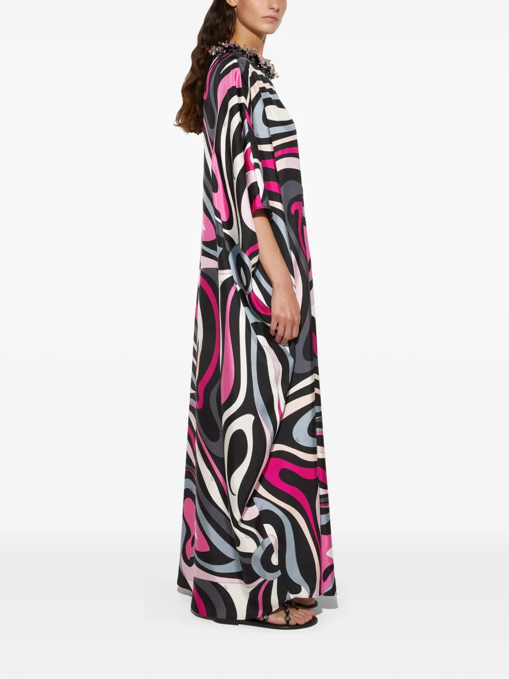 PUCCI Jurk met Marmo-print Zwart