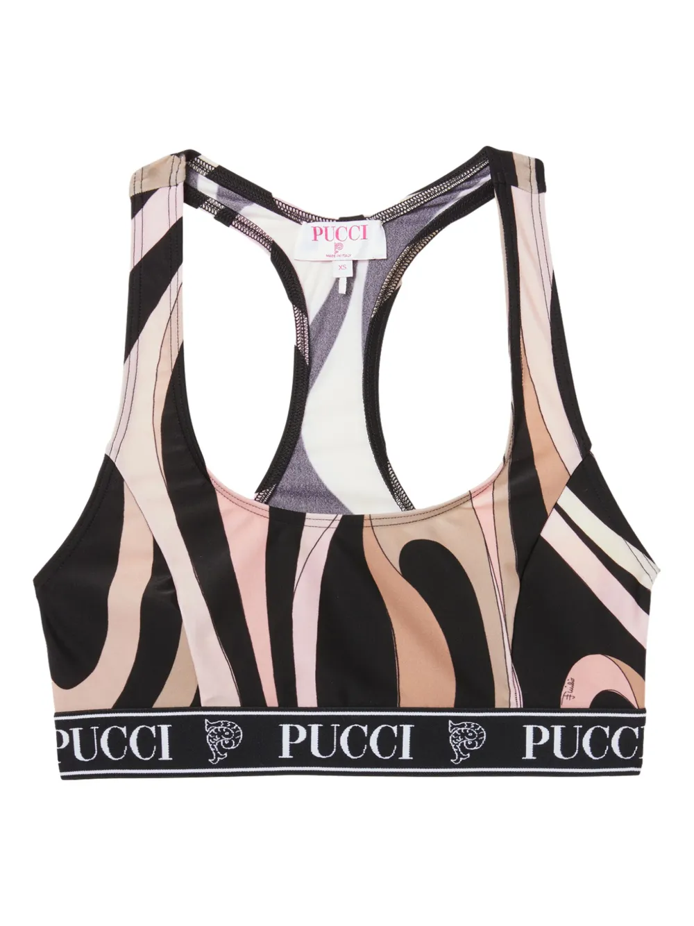 PUCCI Marmo-print sports bra | Neutrals | Image 1