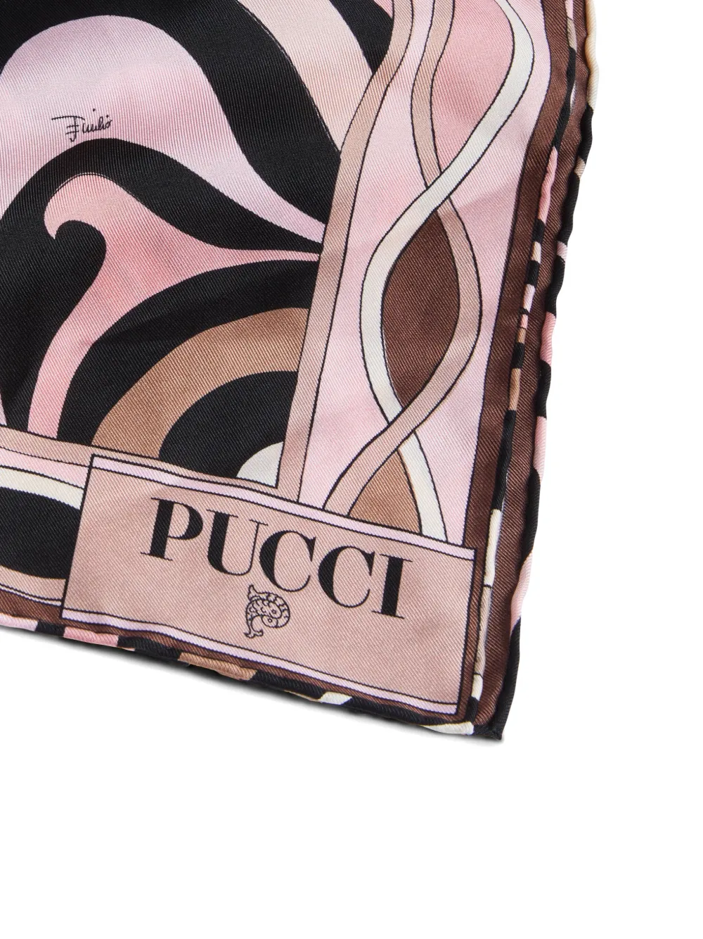 PUCCI Pet met Marmo-print - Zwart