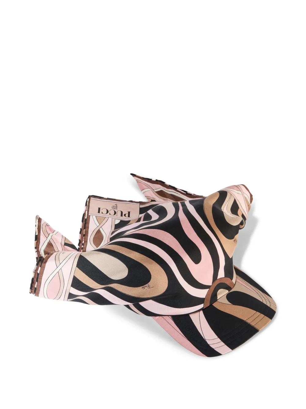 Pucci Marmo-print Cap In Black
