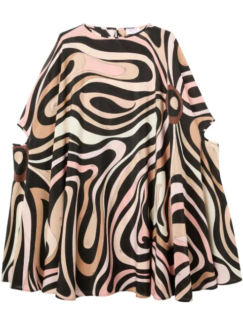 PUCCI vestido con estampado Marmo