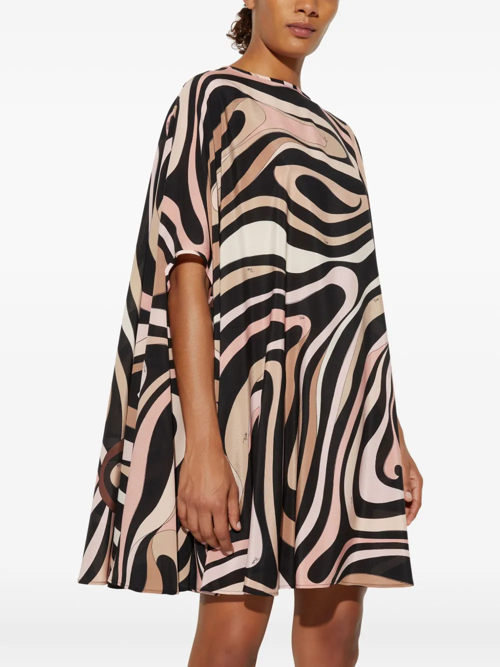 PUCCI Jurk met Marmo-print Zwart