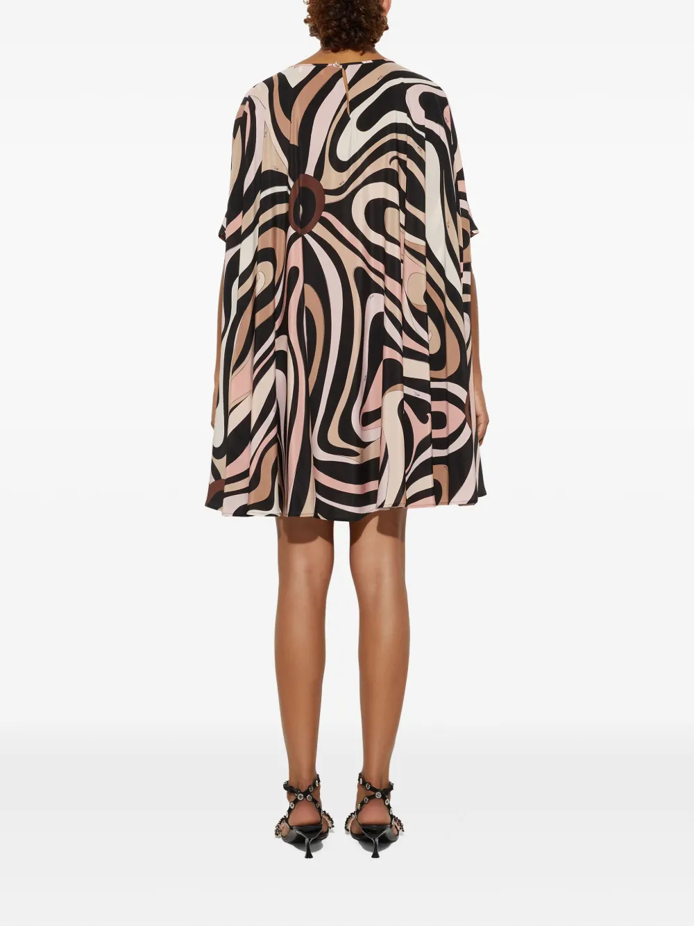 PUCCI Jurk met Marmo-print Zwart