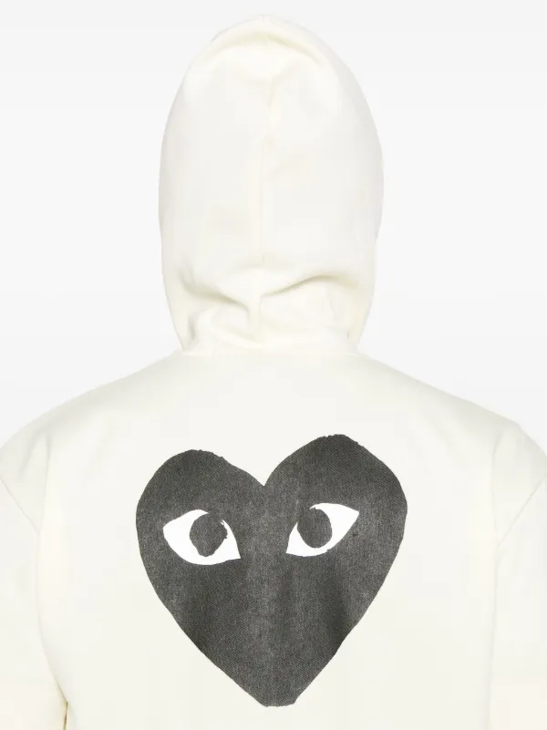 Comme Des Garçons Play ハートプリント パーカー | ニュートラル