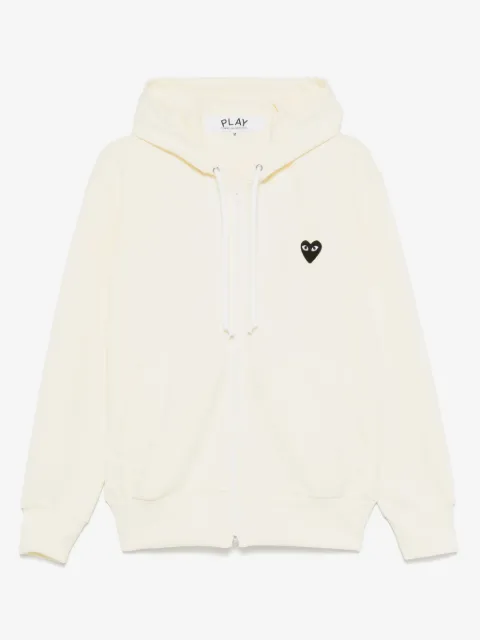 Comme Des Garçons Play hoodie zippé à imprimé cœur