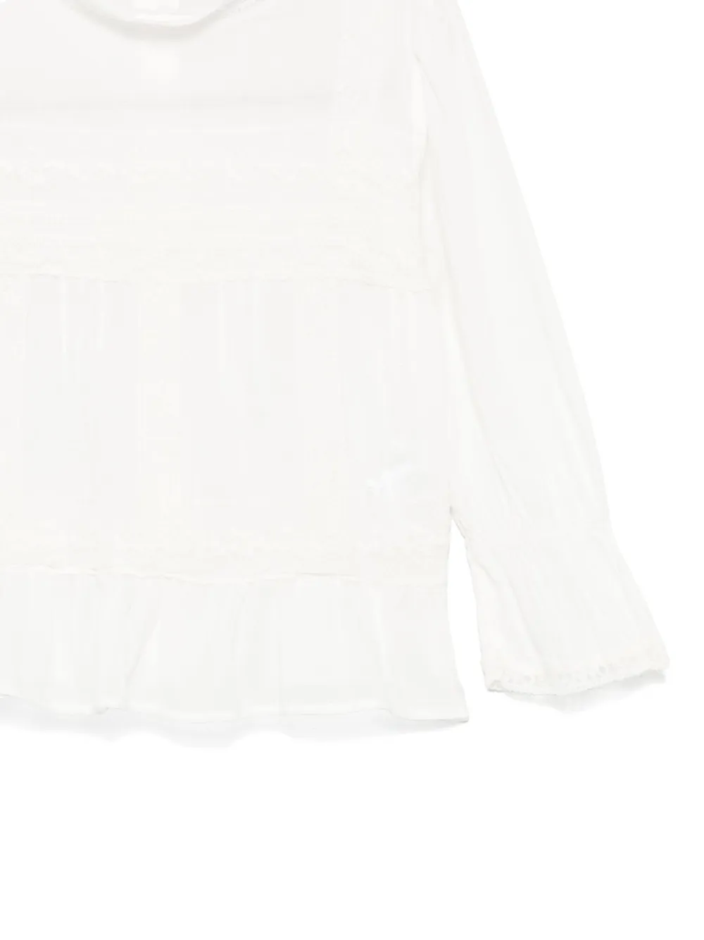 Ermanno Scervino Junior Shirt met borduurwerk Wit