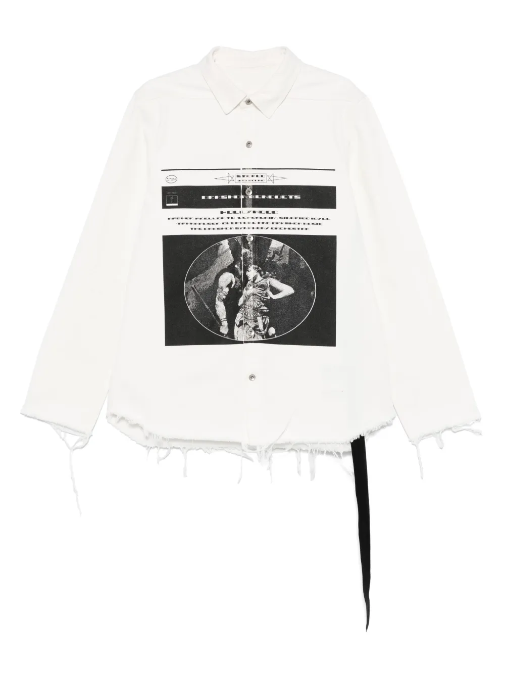Rick Owens DRKSHDW playera con logo estampado | blanco | Image 1